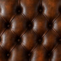 Fauteuil Chesterfield en cuir de buffle, style mid-century modern, chaise longue |   Meubles d'intérieur en cuir cognac antique, garantie 3 ans