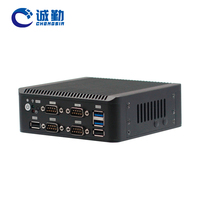 Mini PC Thin Client Celeron J4125 J6412 2 LAN Quad Core 6Com 6*USB DDR4 8GB RAM 1*HD 1*VGA X86 Linux Barebone Router Mini PC
