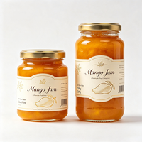 Etiquetas para Frascos de Mermelada de Mango de Haoxuan, Adhesivos Laminados de Alto Brillo, Resistentes al Agua, para Envasado de Alimentos Premium