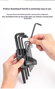 7186 Black Forest 9-Piece Set Of Black Ball Head Hex Wrench Firm Reliable And Not Easily Broken - Product Image 2