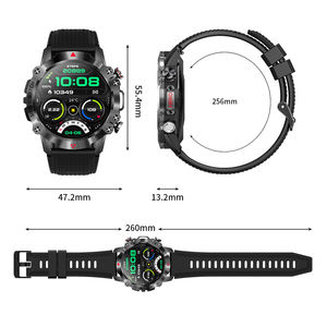 KR10 Smartwatch mit 360*360 HD-Bildschirm, Herren-Smartwatch mit BT-Anruffunktion Dafit, 100+ Sportmodi, Smart Wear mit 450mAh Akku - Product Image 6