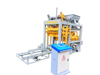 Machine à fabriquer des blocs creux en béton à bas prix en Chine, machine à fabriquer des pavés emboîtables QT4-25, machine hydraulique à fabriquer des blocs de ciment et des briques