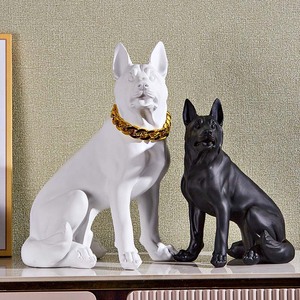 Statue commémorative d'ange pour chien, statue de <span class=keywords><strong>berger</strong></span> <span class=keywords><strong>allemand</strong></span>, figurine en résine d'animal, objet décoratif de collection pour la décoration de la maison <span class=keywords><strong>et</strong></span> du jardin - Product Image 1