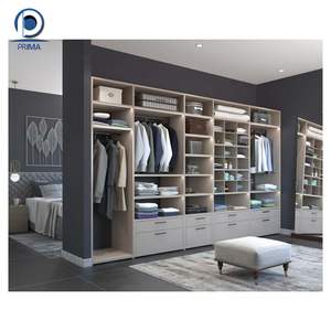 Garde-robe de placard minimaliste pour vestiaire étude <span class=keywords><strong>placage</strong></span> laque mélamine fini écologique couleur personnalisée et garde-robe design - Product Image 6