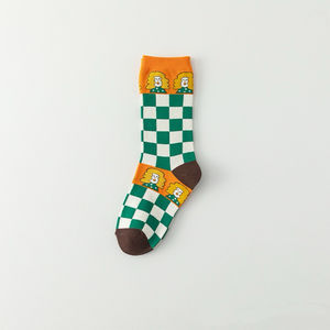 Chaussettes mi-hautes en coton pour femmes, motif dessin animé, style coréen tendance, polyvalentes, pour couple, collection printemps-automne - Product Image 3