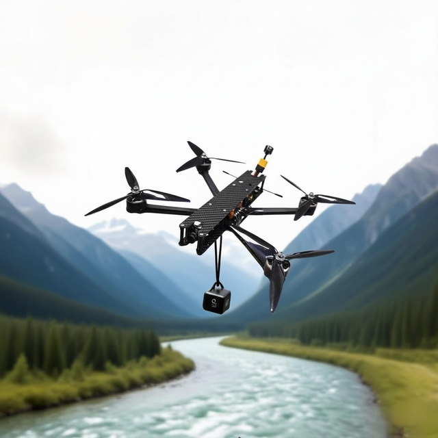 7-inch 1kg payload FPV drone with 7W/hVTX 1.6-10W VRX 100-750MHz TI/IR camera and long-range drone
