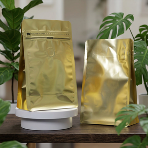 En Stock: 50 Bolsas de Café de 125g, 250g, 500g y 1000g con Válvula, Bolsas Ecológicas de Fondo Plano, Resistentes a la Humedad y de Alta Calidad - Product Image 1