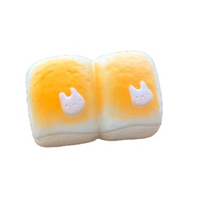 Jouets anti-stress squishy en PU, pain réaliste, petits pains vapeur imprimés lapin mignon, à remontée lente, jouets doux pour enfants, vente en gros - Product Image 2