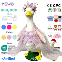 Vêtements pour oies MSYO, confortables, réfléchissants, en polyester, design classique et simple, imprimé, toutes saisons, pour les fêtes, robe de Noël