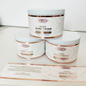 Không thấm nước Bopp Vinyl dính sticker với vàng lá nhãn cho mỹ phẩm cơ thể lọ dầu bao bì UV in ấn - Product Image 6