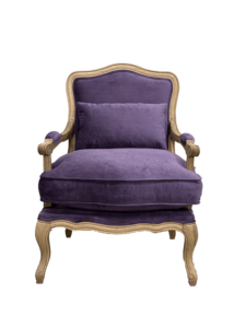 S1070 francese classica Vintage di lusso antico confortevole Louis tappezzeria in lino con struttura in rovere sedia in velluto in legno massello <span class=keywords><strong>poltrona</strong></span> - Product Image 3