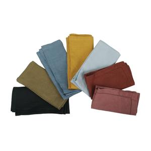 Serviette de table en lin 100% français, lavée à la pierre, avec ourlet festonné, design personnalisé, taille et couleur multiples - Product Image 5