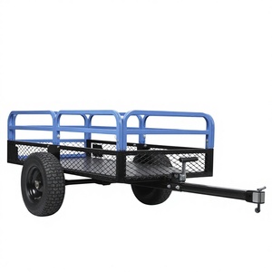 ロングウィン 680kg ATVユーティリティスチールポリダンプトレーラー（16インチホイール付き）庭、農場、バイク、ATV用 - Product Image 1