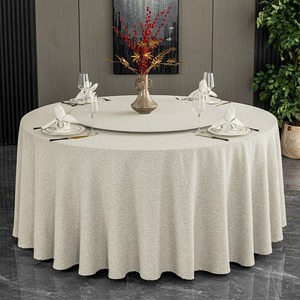 Modern Printed Polyester Tablecloth Indoor Outdoor Wedding <strong>Table</strong> Cover With Circle Decoration Washable For Hotel Use - Product Image 4