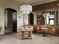 Design d'intérieur vintage pour boulangerie-café en bois, service de rénovation personnalisé pour café classique, bistro, bar à vin