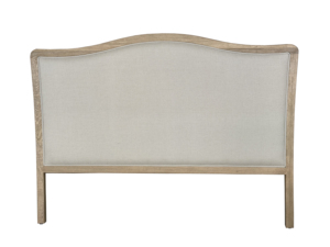 HL114K Testiera del <span class=keywords><strong>Letto</strong></span> in Stile <span class=keywords><strong>Francese</strong></span> di Lusso, King Size, Rivestita in Morbido Lino con Eleganti Linee, in Legno di Quercia Massiccio - Product Image 2