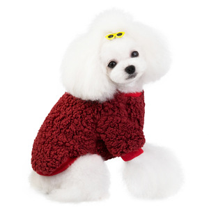 Ropa de Invierno Multicolor para Mascotas, Suéter Abrigador de Forro Polar para Perros, Chaqueta Cortavientos de 4 Patas para Perros Pequeños, Niñas y Niños - Product Image 5