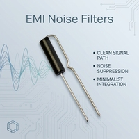 Perlas con Plomo EMI de Inserción Vertical con Núcleo de Ni-Zn, Amplio Rango de Frecuencia para Supresión de Señales UHF, Protección para Electrónica de Consumo