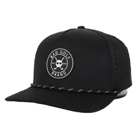 Casquettes de baseball personnalisées OEM avec logo, design snapback à visière, trous découpés au laser, protection solaire, style sportif, tissu Oxford uni