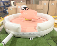 Machine de rodéo gonflable pour adultes, modèle 'Wholesale Adults Games', avec commandes mécaniques, design 'Castle', certifiée CE, couleur personnalisable