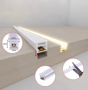 Luz LED de Neón Flexible para Gabinete, Ultrafina, Empotrada, de 12 V y 24 V CC, 6 x 12 mm, <span class=keywords><strong>8</strong></span> x 16 mm, Perfil de Silicona Flexible para Iluminación Debajo del Gabinete - Product Image 4