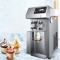 Kommerzielle Selbstbedienungs-Eismaschine Gefrorener Joghurt Touchscreen Softeis-Maschine mit Frischhaltefunktion