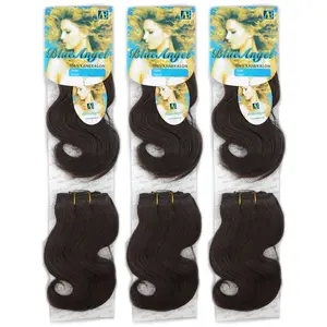 8英寸短款非洲身体编织合成头发发条分销商，厚编织包装为非洲女性