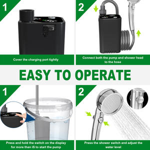 Handheld Sprayer <b>Shower</b> 7800mAh Rechargeable Electric IPX7 <b>Filtered</b> Water Portable Camping Hiking Travel Garden Supplies - Product Image 6