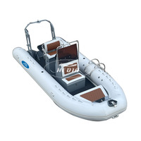 Bateau de pêche en aluminium Haide 5m 17 pieds RIB 500 en forme de V profond PVC/Hypalon/Orca Bateaux RIB en aluminium Barco Inflable 500 cm