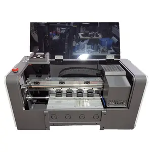 YiLee Dtf Impressora A2 XP600 Cabeças Duplas Tinta Branca T-shirt Impressora 45cm DTF Filme para Algodão Lã De Seda Linho