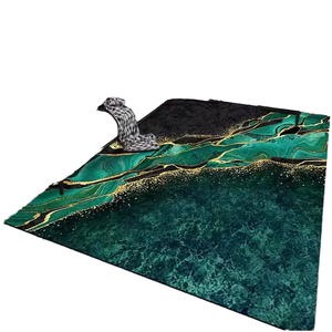 Modern Persian Floral Design 3D Polyester Machine Made Large Custom Carpet Rug for Living Room <b>Home</b> <b>Textiles</b> for Prayer - Product Image 4