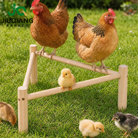 Support de nidification triangulaire JQ pour poulets, perchoir en bambou pour poulets, barres de repos en bois pour poulets, perchoir pour poulets pour poulailler et couveuse