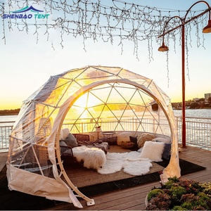 Shenbao lujo prefabricado cúpula transparente tienda <span class=keywords><strong>casa</strong></span> al aire libre familia restaurante Hotel <span class=keywords><strong>alquiler</strong></span> Material <span class=keywords><strong>casa</strong></span> verde - Product Image 4