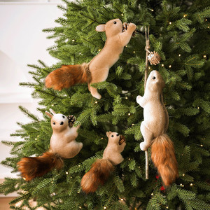 Décorations de Noël : Pendentif écureuil en mousse, adorable écureuil, poupée créative pour sapin de Noël, petit ornement suspendu - Product Image 4