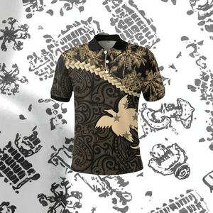 เสื้อผ้าโพลีนีเซียนสำหรับเสื้อยืดลายเกาะฮาวาย พิมพ์ลายระบายอากาศได้ดี ทอเนื้อนุ่ม สวมใส่สบาย เหมาะสำหรับเสื้อเชิ้ตผู้ชาย - Product Image 2