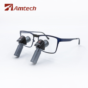 แว่นขยายสำหรับผ่าตัดทางทันตกรรม <span class=keywords><strong>Amtech</strong></span> ErgoAm 6.0x แบบ Ergonomic พร้อมไฟ LED กำลังขยาย 6.0 เท่า ใช้สำหรับการแพทย์ ปรับกำลังขยายด้วยมือ - Product Image 1