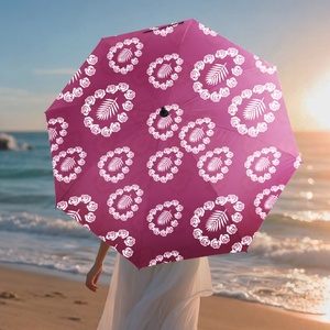 Innovative Design Tie-dyed Fabric Automatic <b>Umbrellas</b> for the Rain 190t /210t Pongee Windproof <b>Umbrella</b> Female Use - Product Image 3