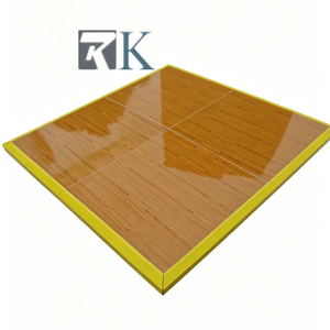 Portable Dance Floor Party Wedding Event Flooring with Plywood Platform Aluminum Edging - Product Image 1