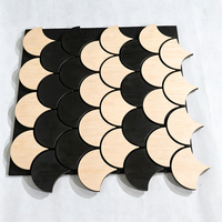 Panneau acoustique en bois à lamelles de forme spéciale, imperméable et antistatique, à prix avantageux, pour la décoration murale intérieure