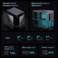 Nuevo Gabinete Gaming ATX Extendido Tipo Pecera, Chasis de PC Normal, Cajas de Computadora Personalizadas OEM, Torre Completa, Computadoras Económicas con Filtro de Polvo