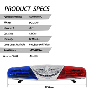 <span class=keywords><strong>Barre</strong></span> lumineuse d'ambulance rouge et bleue de 47 pouces <span class=keywords><strong>barre</strong></span> lumineuse stroboscopique clignotante d'avertissement de toit pour véhicule d'urgence de récupération de <span class=keywords><strong>remorquage</strong></span> d'incendie - Product Image 6