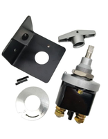 Interrupteur de déconnexion de batterie à bouton-poussoir en cuivre bipolaire FR1044 12V-36V 500A avec plaque de verrouillage pour voiture, camion, bateau, VTT