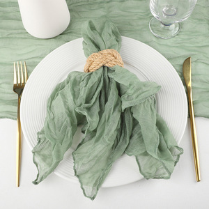 Fazzoletto di cotone in filo Bali garza a bolle pieghettate transfrontaliera per matrimonio o per decorazioni per la casa panno in Crepe - Product Image 6