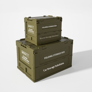Caja <span class=keywords><strong>de</strong></span> Almacenamiento Rectangular Multiusos Estilo Japonés para Acampar al Aire Libre, Organizador Plegable <span class=keywords><strong>de</strong></span> Plástico Grueso con Impresión, para Uso en el Maletero del Automóvil - Product Image 3