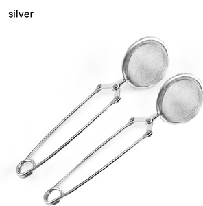 Filtro per Tè in Rete per Caffè ed Erbe, Infusore a Sfera in Acciaio Inox Placcato <span class=keywords><strong>Oro</strong></span> e <span class=keywords><strong>Oro</strong></span> Rosa con Manico - Product Image 2
