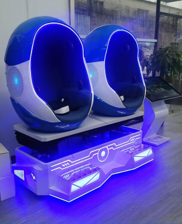 ORANGLES Indoor Commercial Steel 9D VR Cinema Egg Chair | Adventure Park Theme, 2-Seat Motion Simulator, Virtual Reality Arcade Machine (Kuwait) - detailed closeup view - illustrating benefits - Image 3 of 6 | created for all | Shop Indoor Commercial Steel 9D VR Cinema Egg Chair | Adventure Park Theme, 2-Seat Motion Simulator, Virtual Reality Arcade Machine (Kuwait) North Carolina | Free Shipping ORANGLES