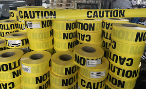 Hot-selling Custom Design Economic 100% Virgin PE Reinforced Barricade <b>Tape</b> Factory Price - Product Image 5