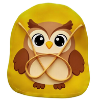 Sac fourre-tout en PP non tissé, design personnalisé, écologique, motif singe, chat, hibou, mignon, pour promotion, cadeau, festival, fête d'enfants, anniversaire, dessin animé