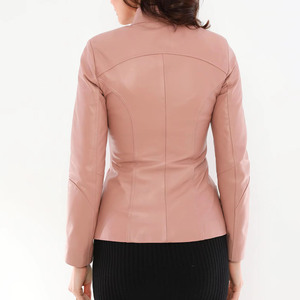 Lightweight Waterproof Soft Comfortable Feel Trendy Fashion Style Outerwear 2026 Women Snake Skin Leather Fleece Jacket Knitted - Product Image 4