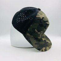 Casquette de baseball personnalisée style Merlin, modèle Snapshot Sport Golas, découpée au laser, 6 panneaux, imperméable, pour le golf, à visière plate